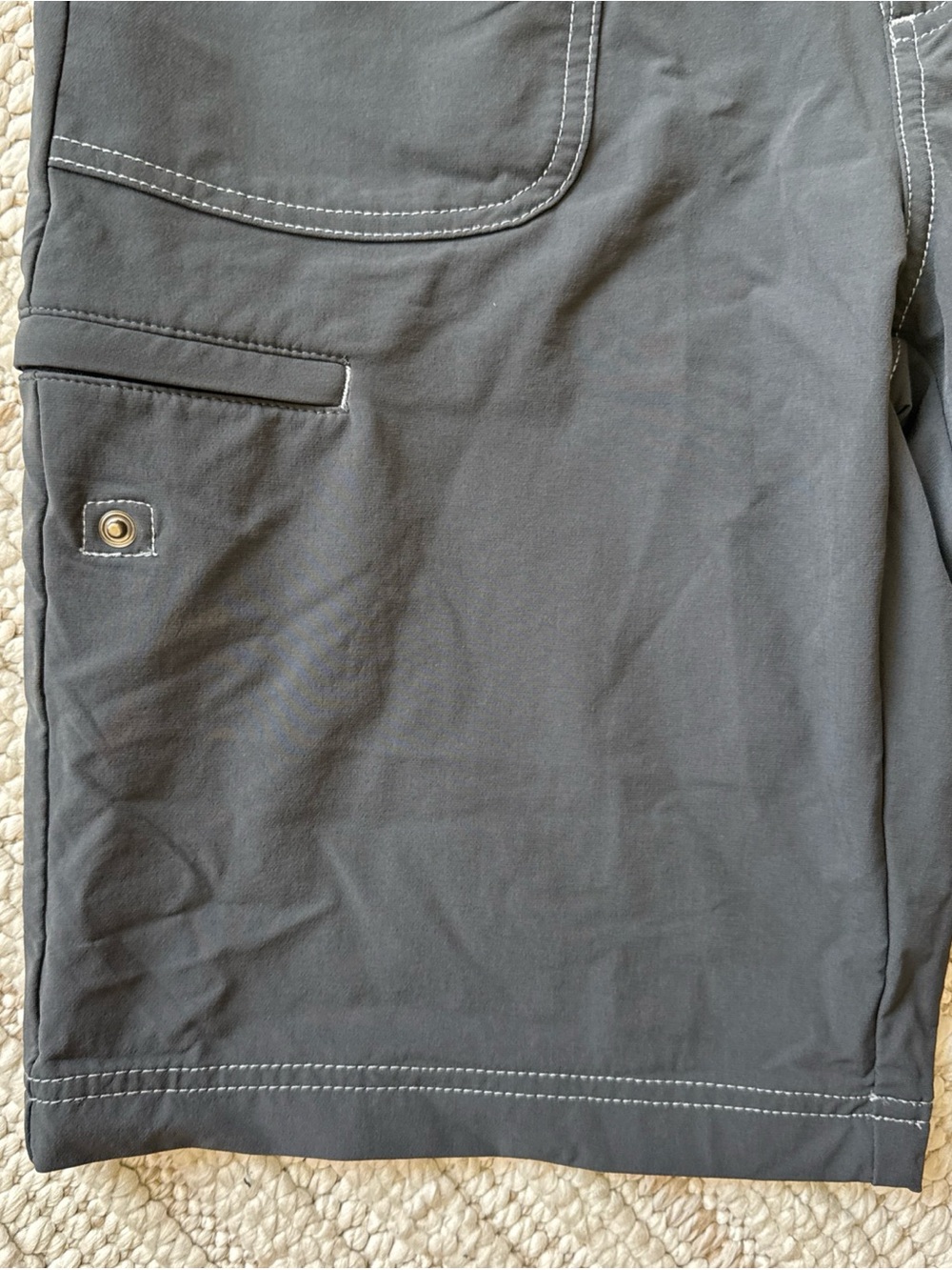 KUHL Women's Size 8 Grey Stretch Roll Up Cuff Hiking Shorts Outdoors Hiking - Picture 4 of 16